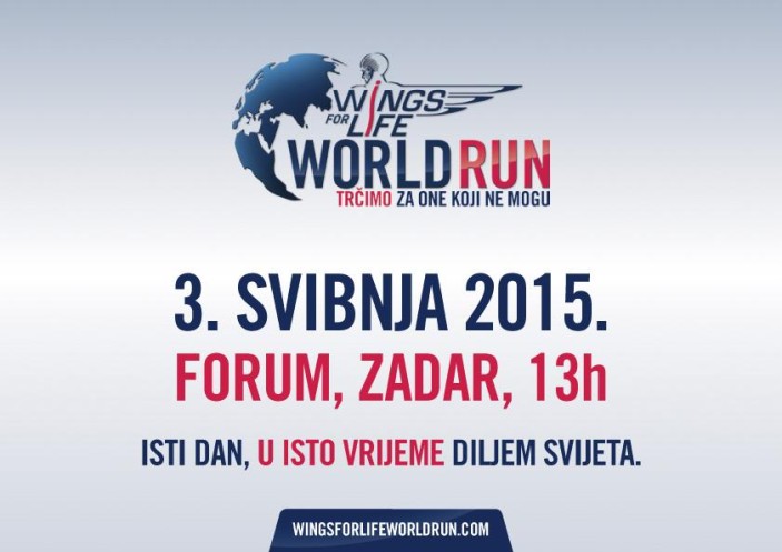 WINGS FOR LIFE WORLD RUN VRAĆA SE  U ZADAR 3. SVIBNJA 2015.