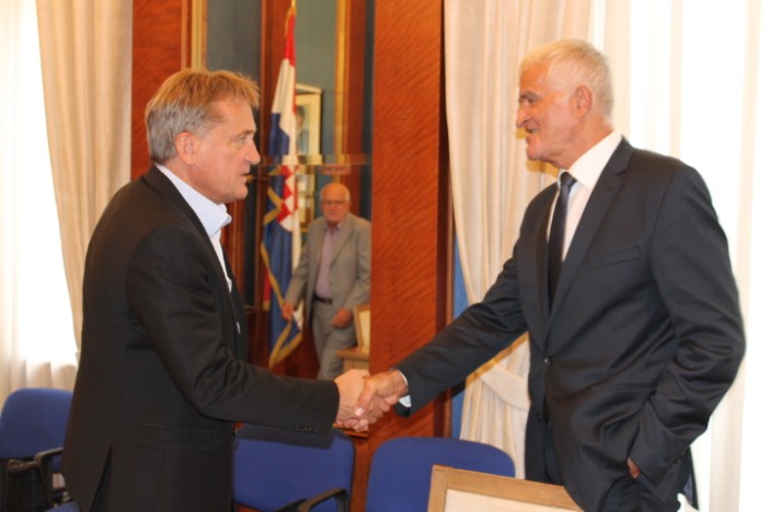Gradonačelnik Kalmeta primio predsjednika HAZU-a akademika Zvonka Kusića