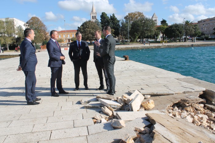 Pomoćnik ministra mora, prometa i infrastrukture obišao zadarsku rivu