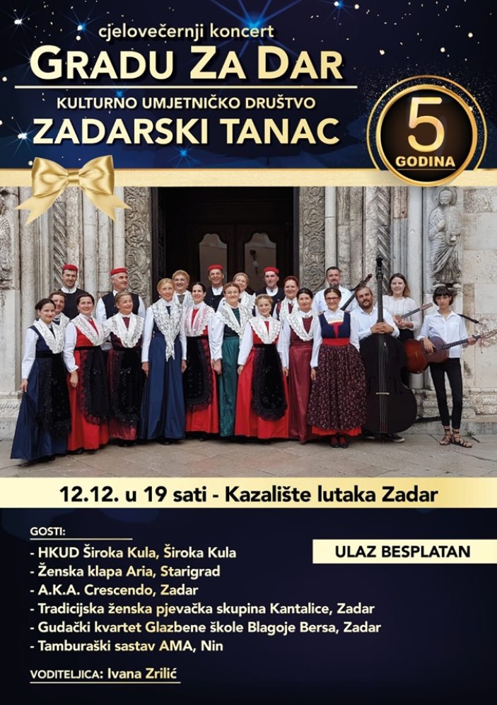 Božićni koncert "Gradu Za Dar"