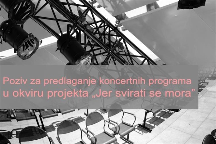 Nova mjera potpore kulturnom sektoru - „Jer svirati se mora”