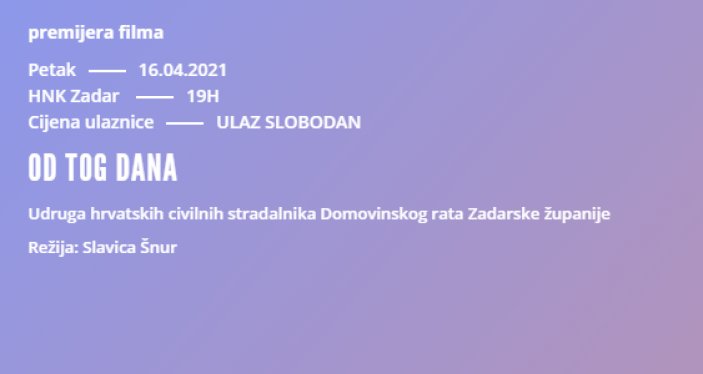 OD TOG DANA I HNK Zadar