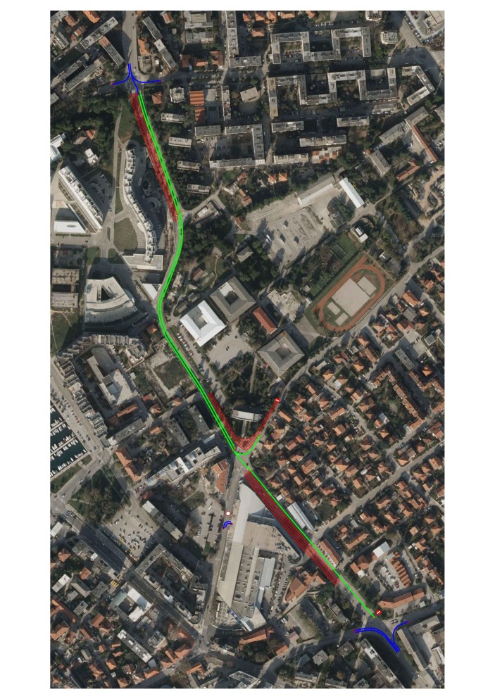 Nova privremena prometna regulacija i presađivanje stabala iz zone obuhvata radova Ulice dr. Franje Tuđmana