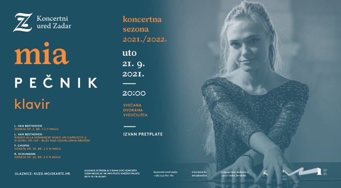 Koncert I Mia Pečnik, klavir