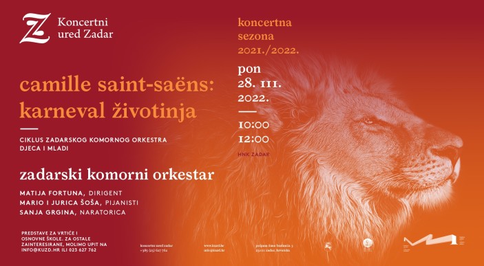 Predstava I Camille Saint-Saëns: Karneval životinja