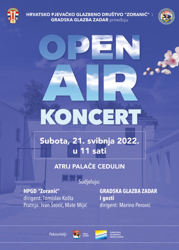 Gradska glazba Zadar i HPGD Zoranić I Open-air koncert